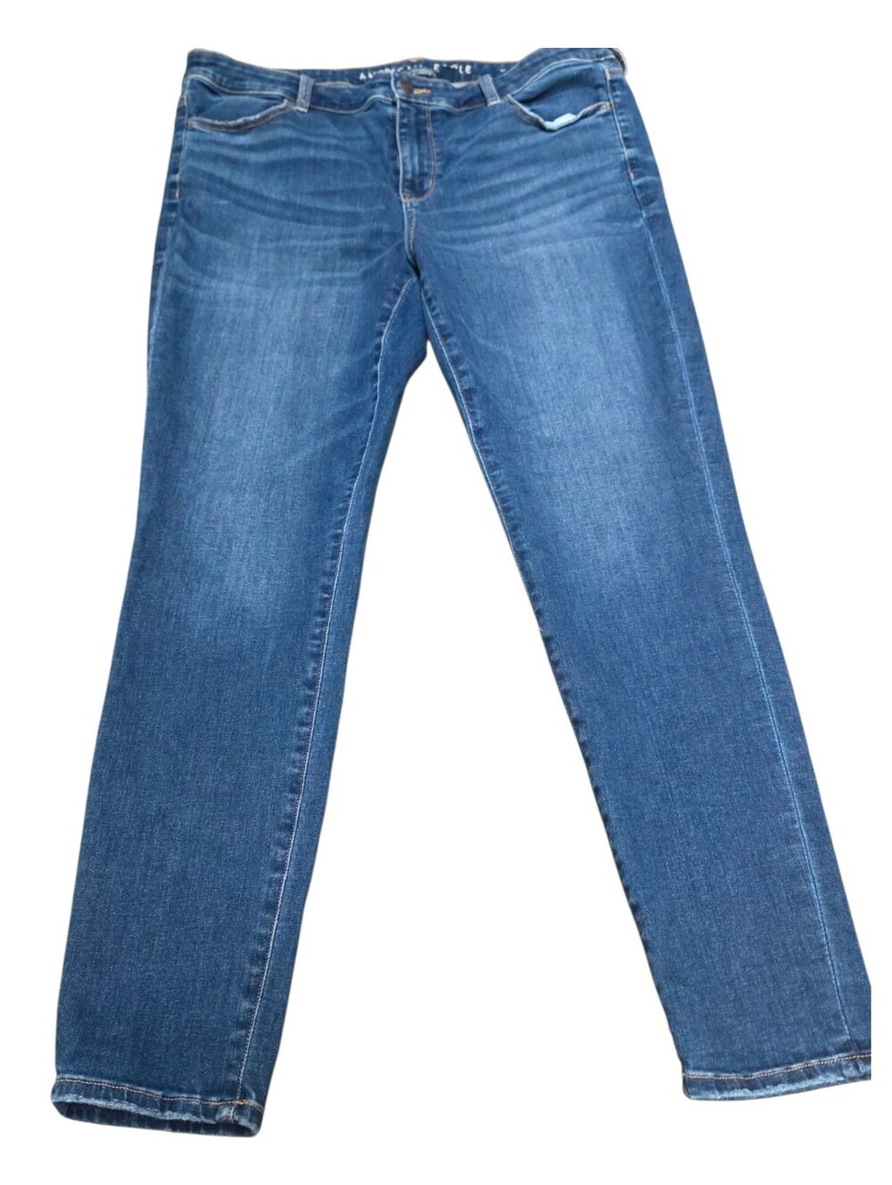 American Eagle Outfitters Women's  Stretch Straight-Leg Jegging Jeans (Size:16)